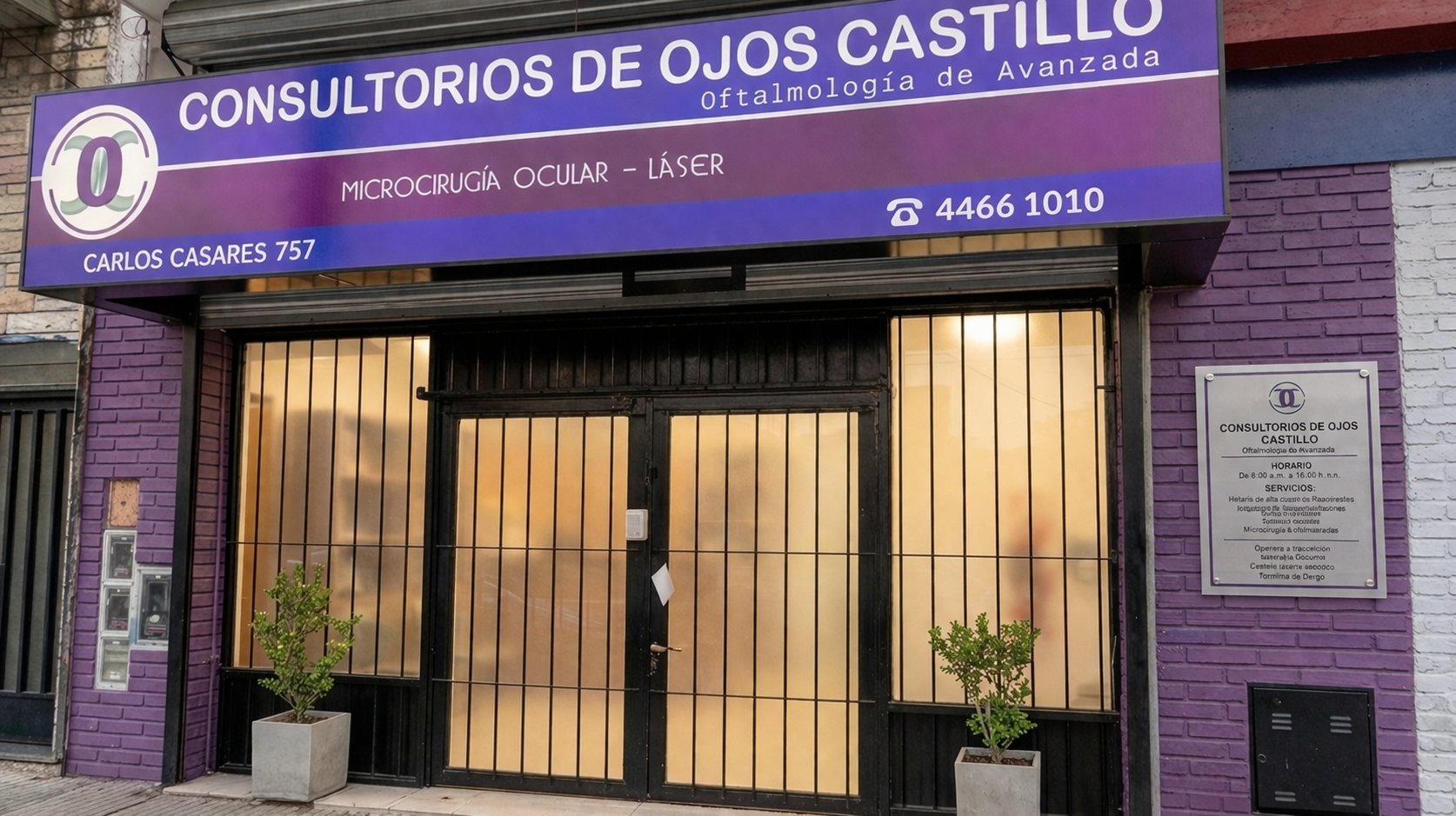 Consultorio de Ojos Castillo - frente del local